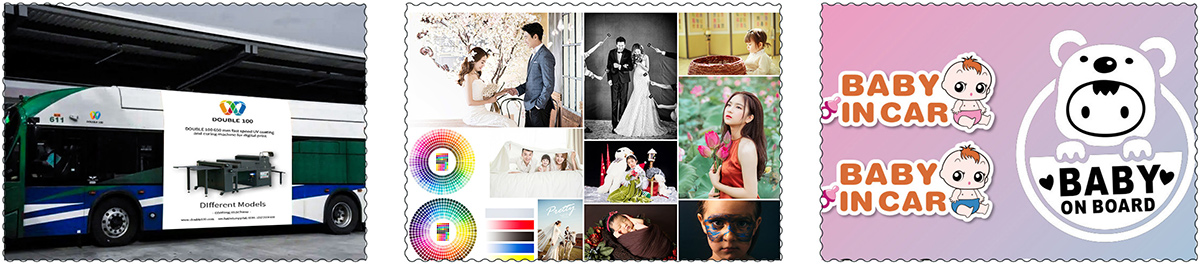 Double 100 UV coating application Double 100 UV coating application