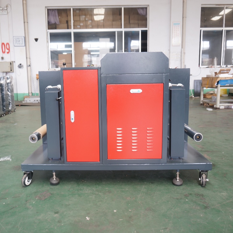 Food label coating machine