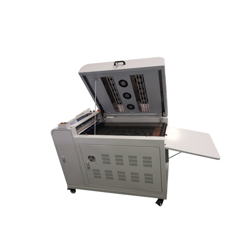 Soft touch varnish machine