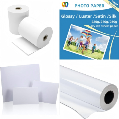Glossy printer paper